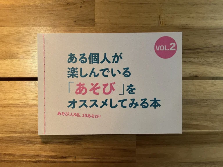 近藤愛子さん ほか　『ある個人が楽しんでいる「あそび」をオススメしてみる本 VOL.2』